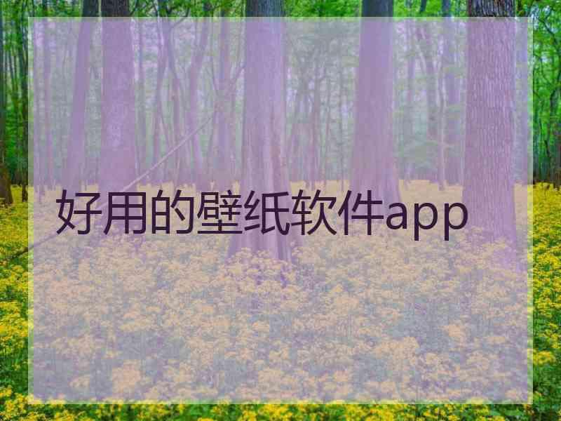 好用的壁纸软件app