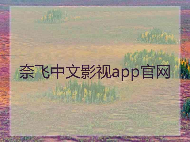 奈飞中文影视app官网